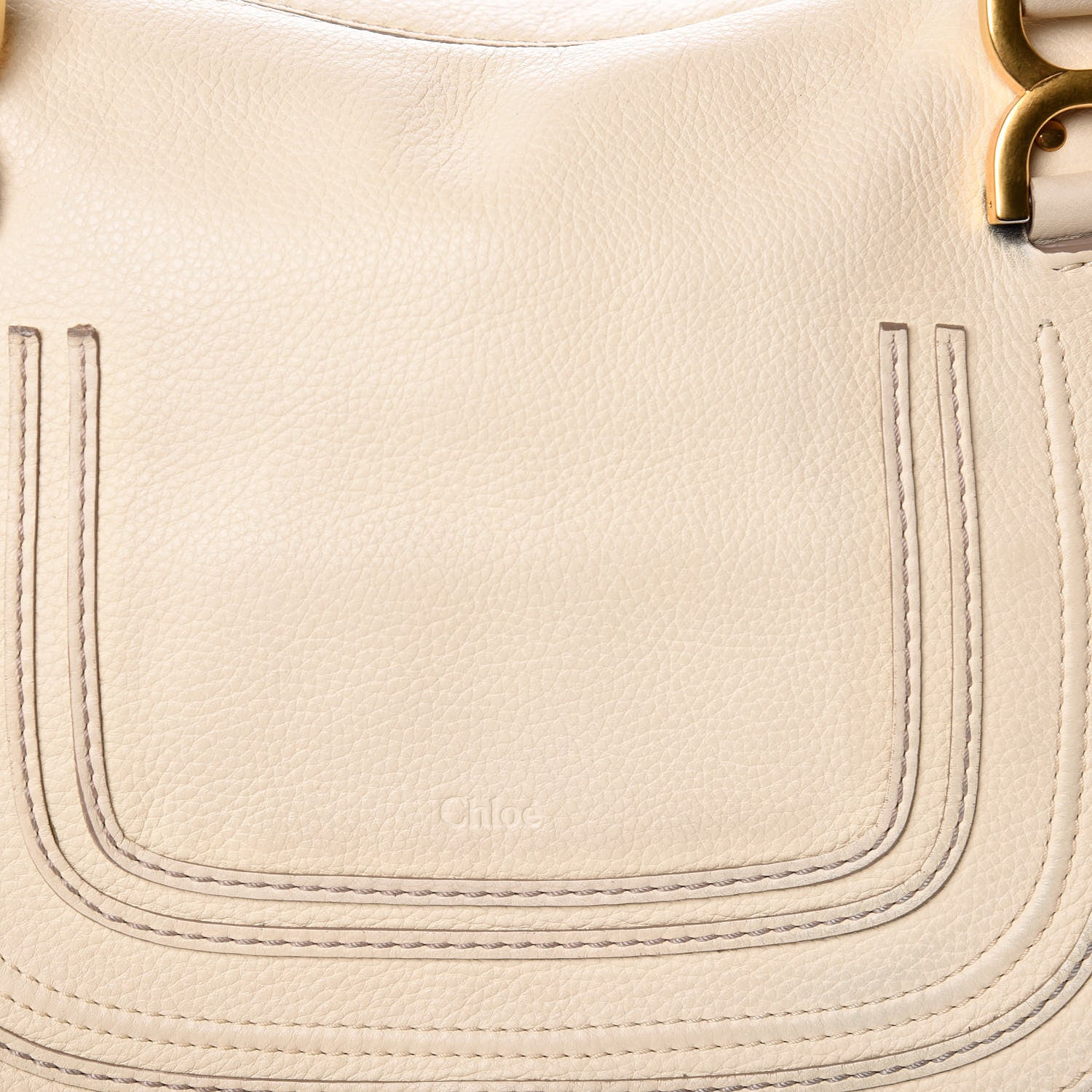 Chloe Calfskin Medium Marcie Satchel Cream 17 of 18