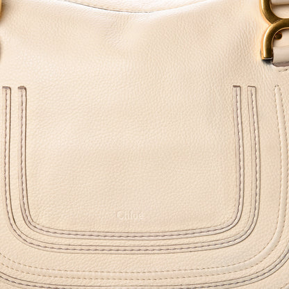 Chloe Calfskin Medium Marcie Satchel Cream 17 of 18