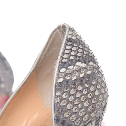 Christian Louboutin Python Iriza 100 Pumps 36.5 Roccia 8 of 8