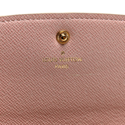 Louis Vuitton Damier Azur Emilie Wallet Rose Ballerine 6 of 9