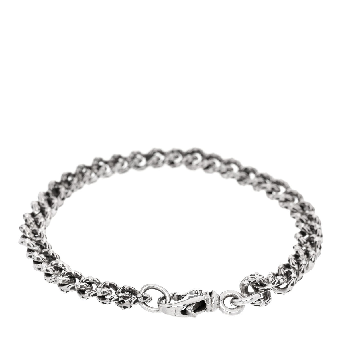 Chrome Hearts Sterling Silver Mini Extra Fancy Link Bracelet 2 of 4