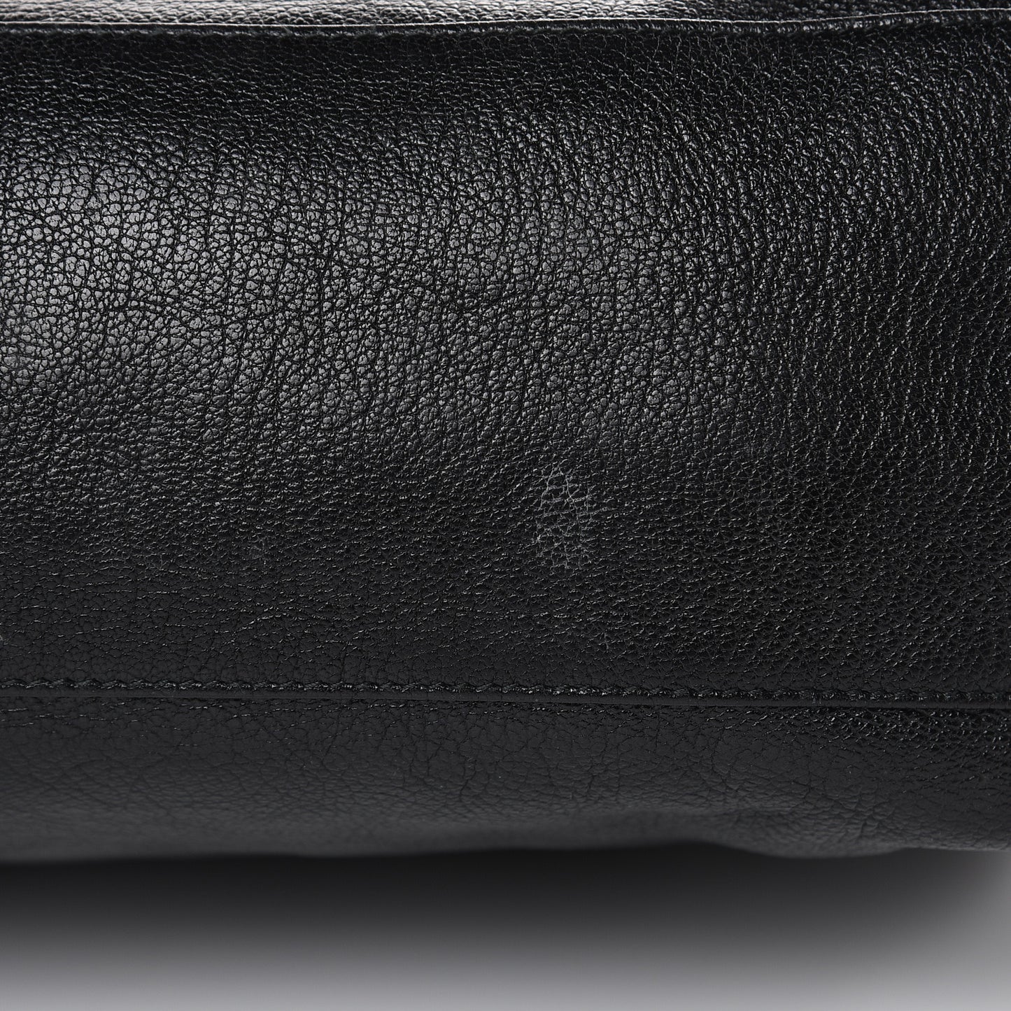 Chevre Silver Metallic Edge Hardware City Black