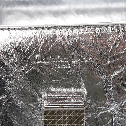 Christian Dior Metallic Calfskin Medium Diorever Flap Silver 6 of 16