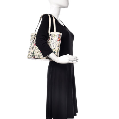 Gucci Calfskin Flora Infinity Small Nice Tote Off White 2 of 21