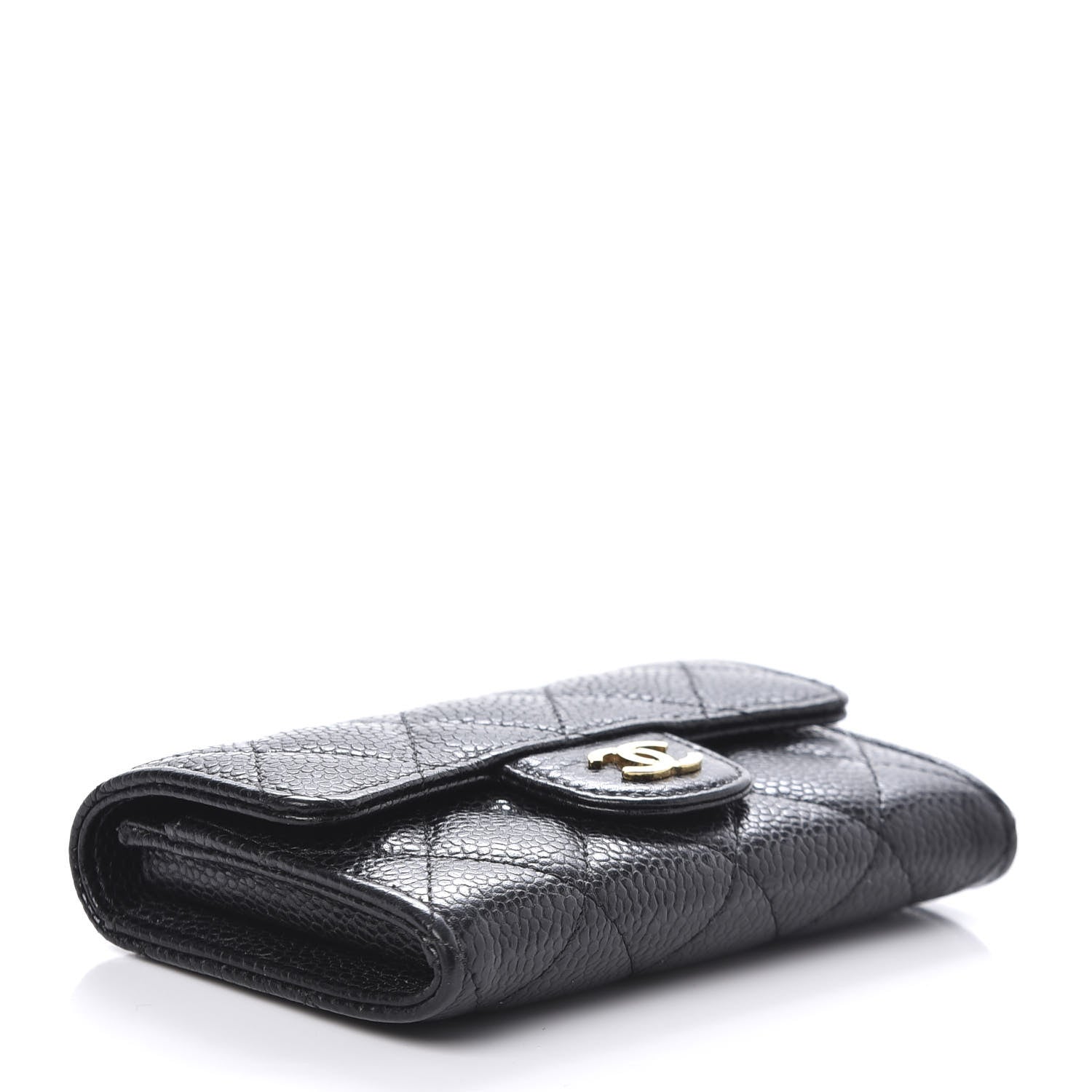 Chanel Caviar Quilted Flap Card Holder Black 4 of 9