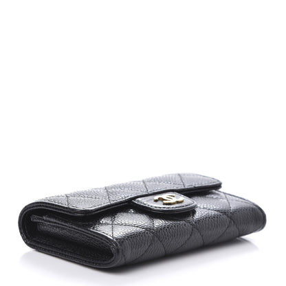 Chanel Caviar Quilted Flap Card Holder Black 4 of 9