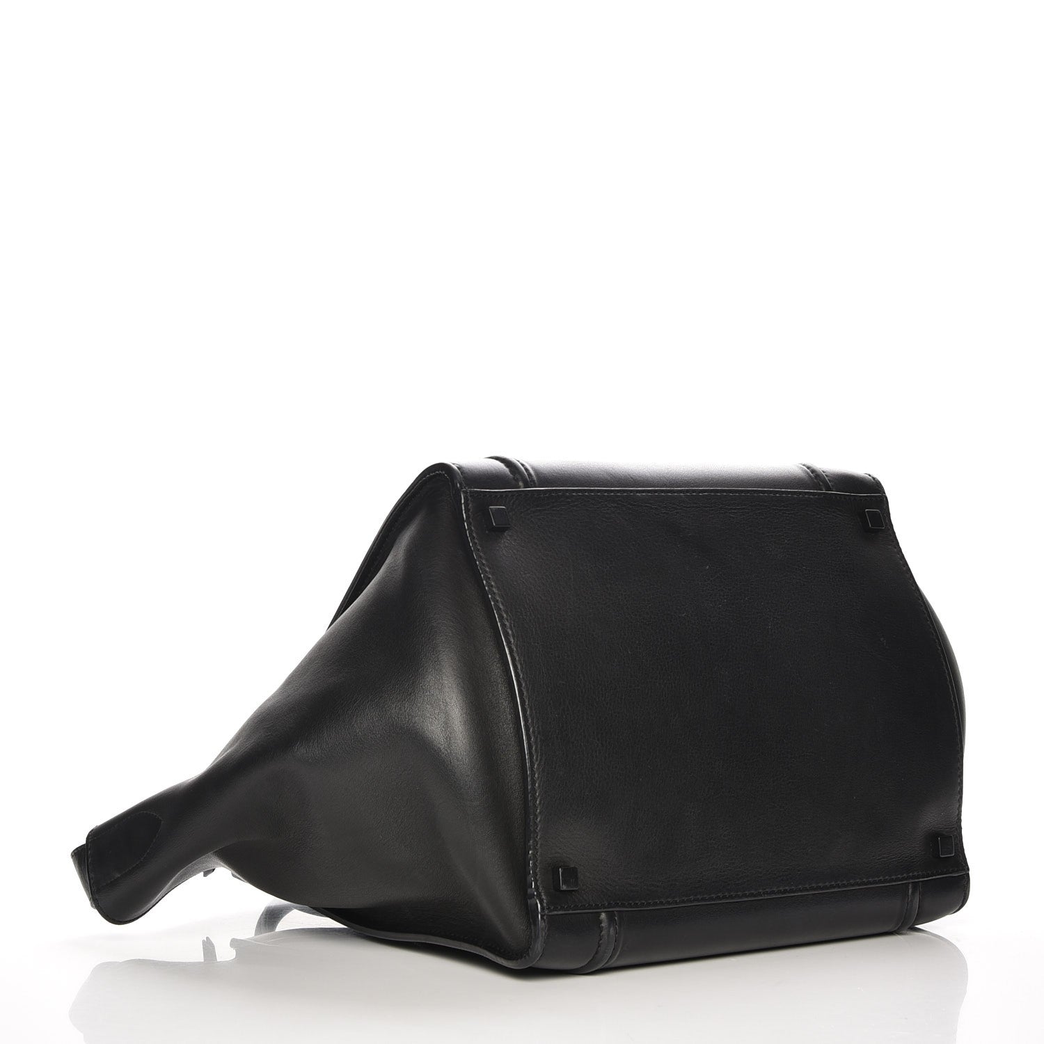 Celine Smooth Calfskin Medium Phantom Luggage Black 4 of 8