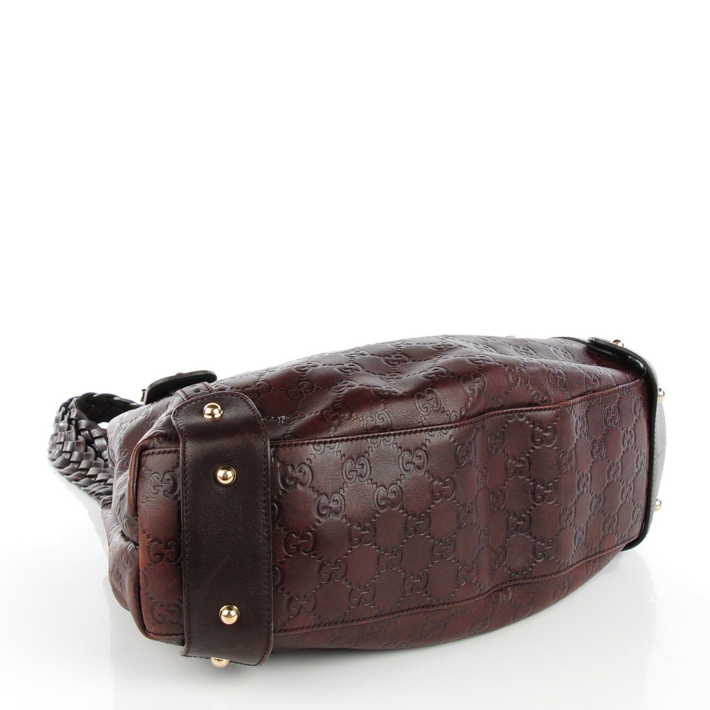 Guccissima Small Pelham Shoulder Bag Chocolate