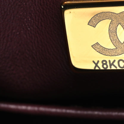Chanel Caviar Lizard Quilted Medium Coco Handle Flap Black 7 of 10