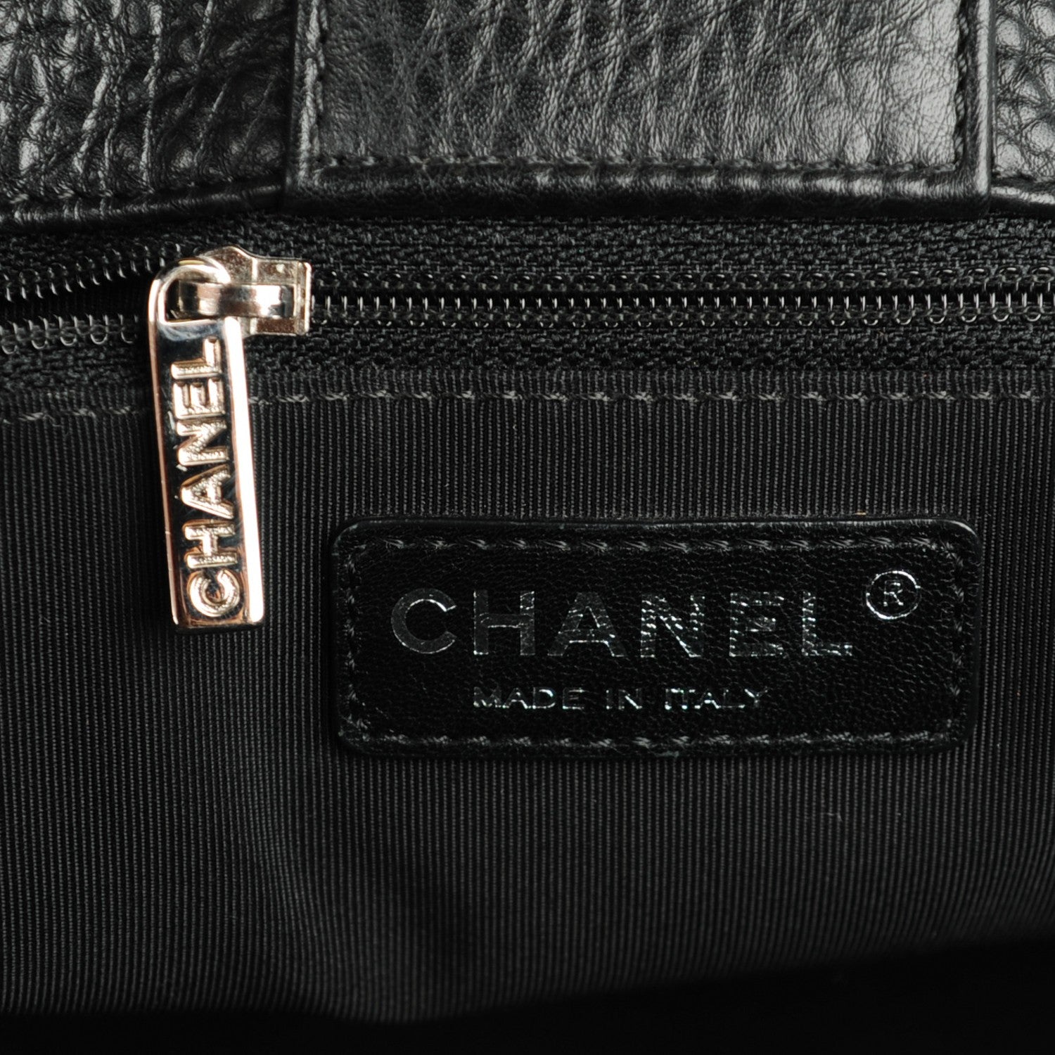 Chanel Deerskin Cerf Executive Shopper Tote Black 6 of 7