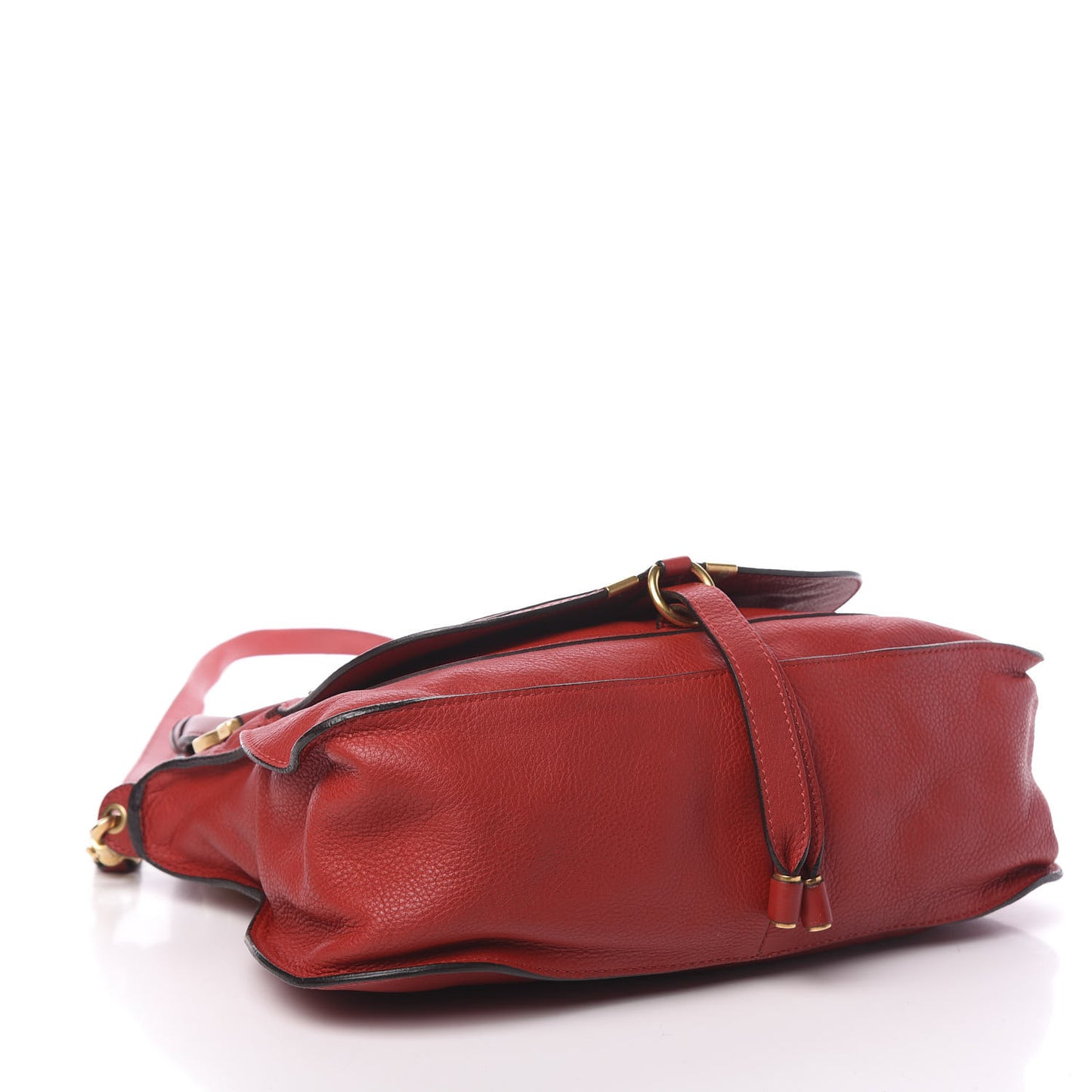 Calfskin Medium Marcie Satchel Red