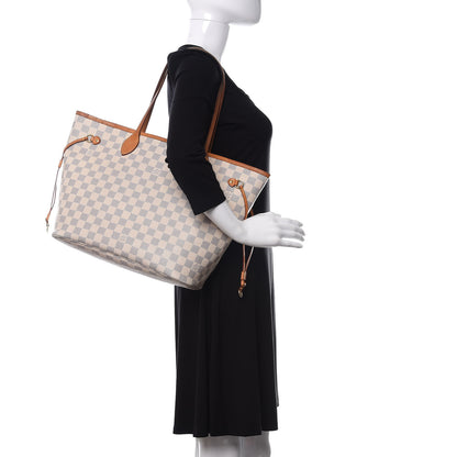 Louis Vuitton Damier Azur Neo Neverfull MM Rose Ballerine 2 of 18