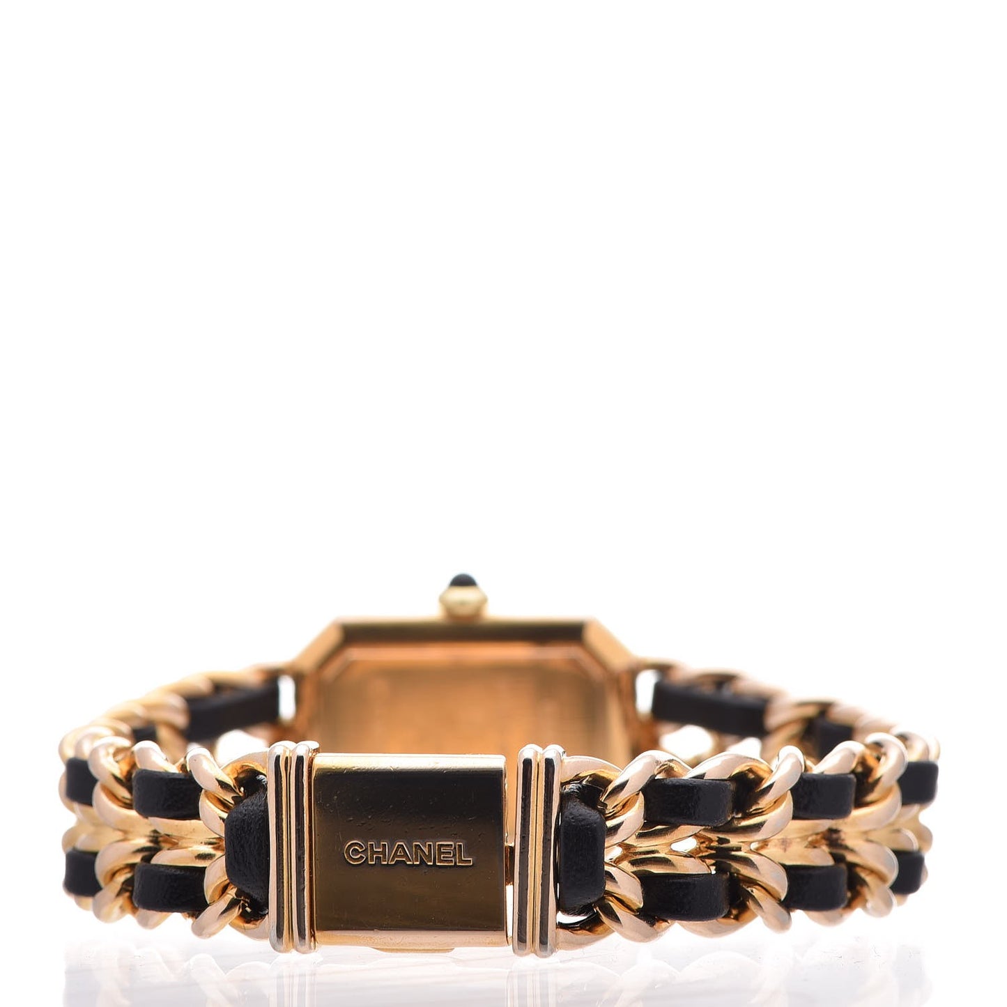 Stainless Steel Lambskin 20mm Chain Premiere Quartz Watch Gold L