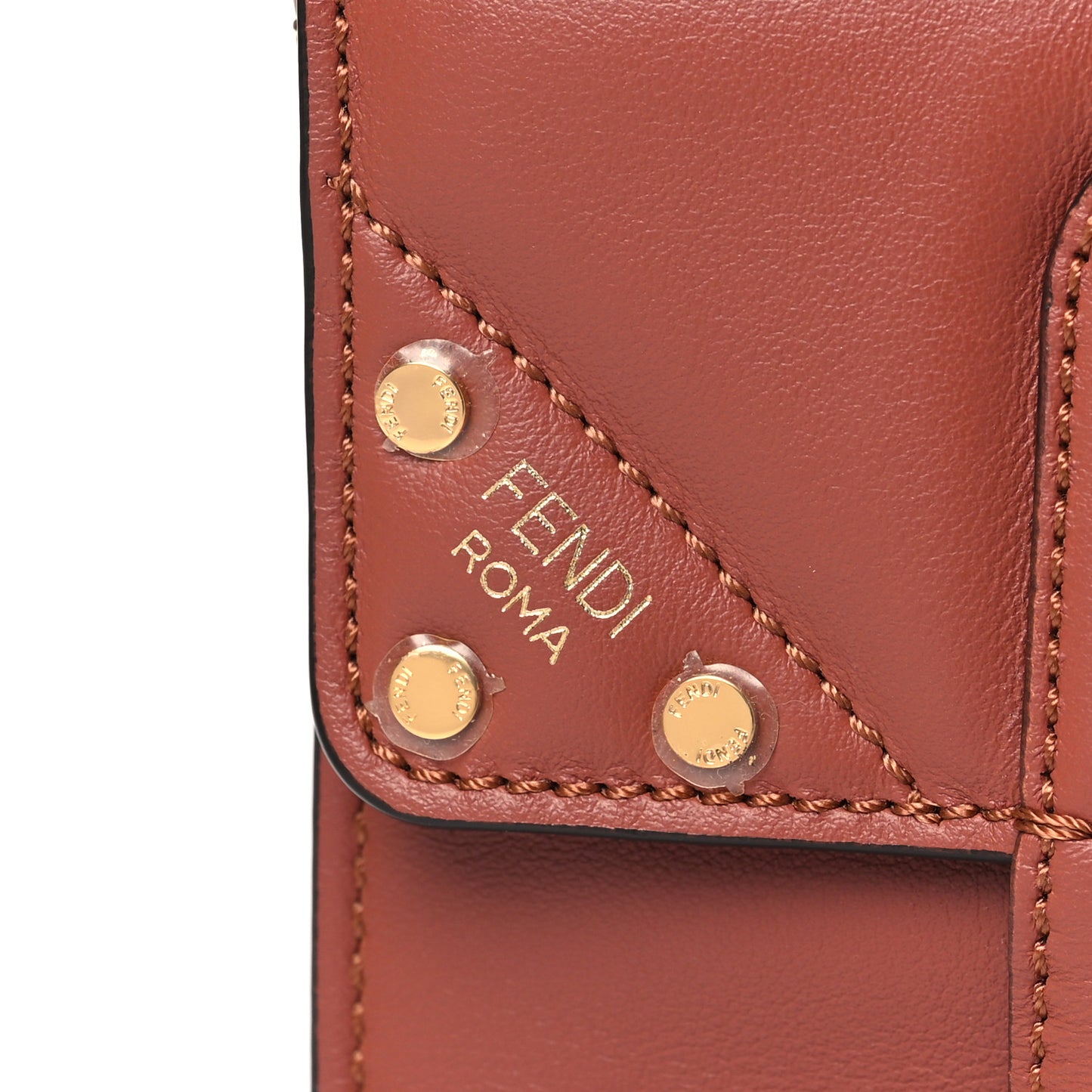 Vitello Grace Matte Small Flip Tote Rust