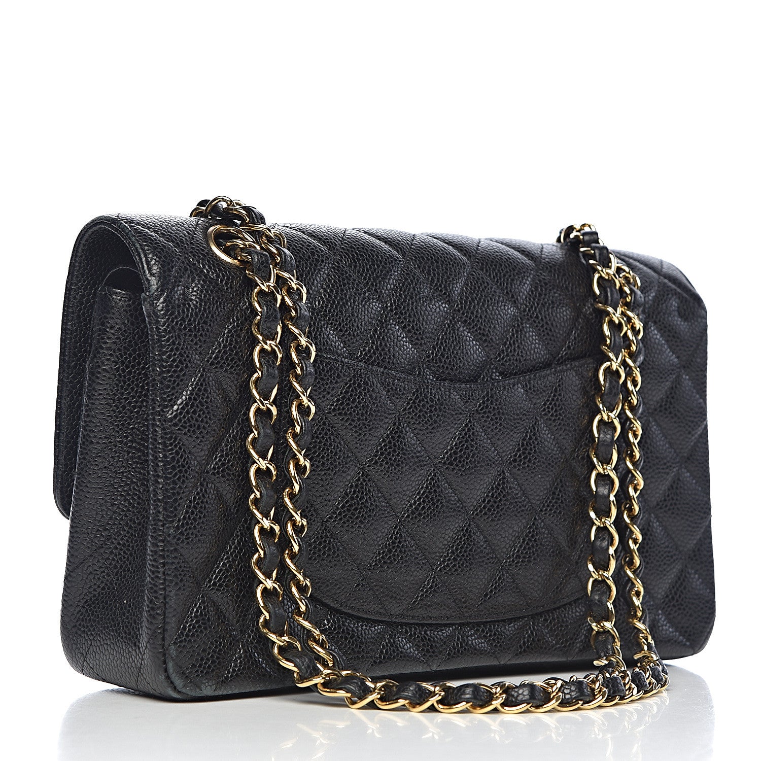 Chanel Caviar Quilted Medium Double Flap Black 3 of 17