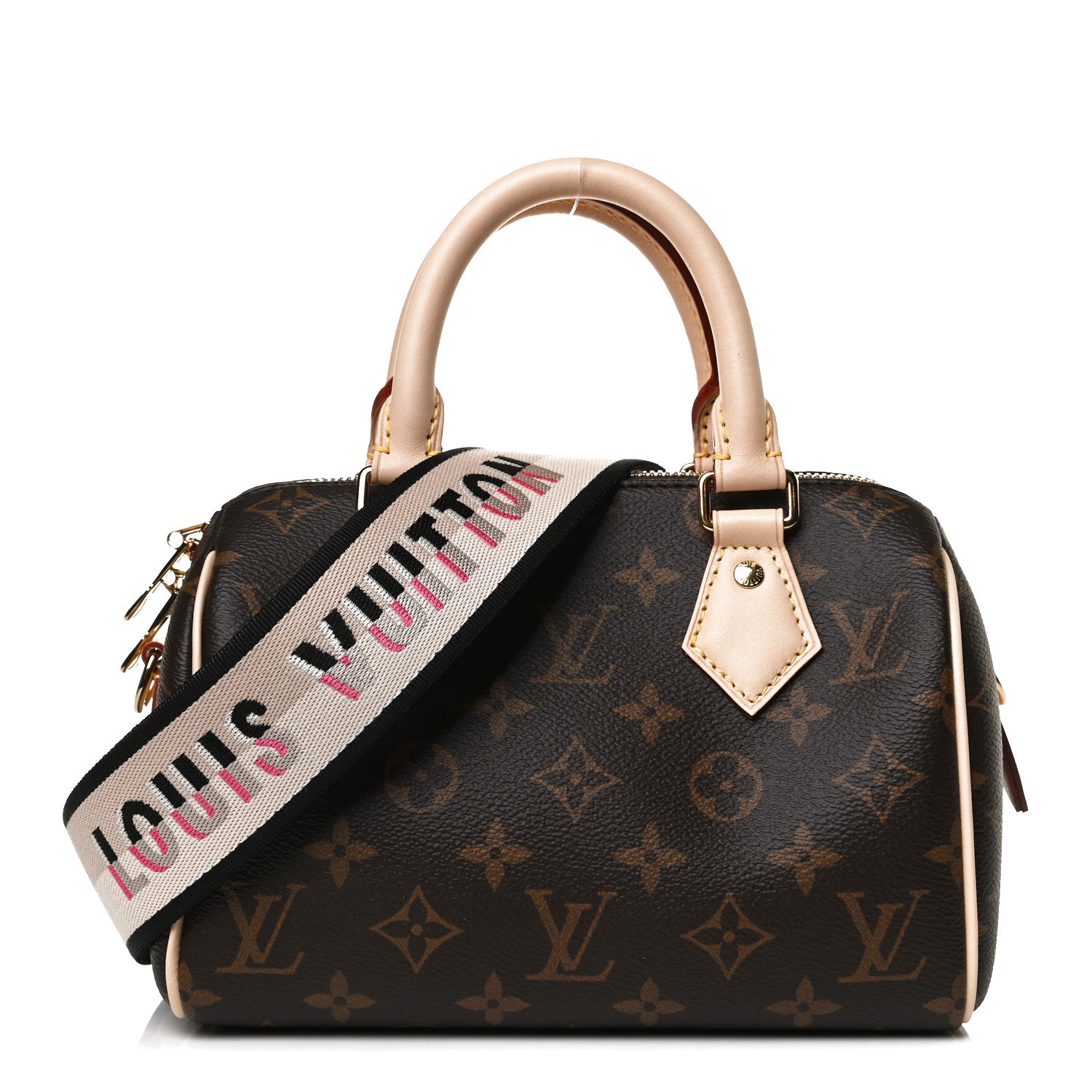 Louis Vuitton Monogram Speedy Bandouliere 20 Black 1 of 12