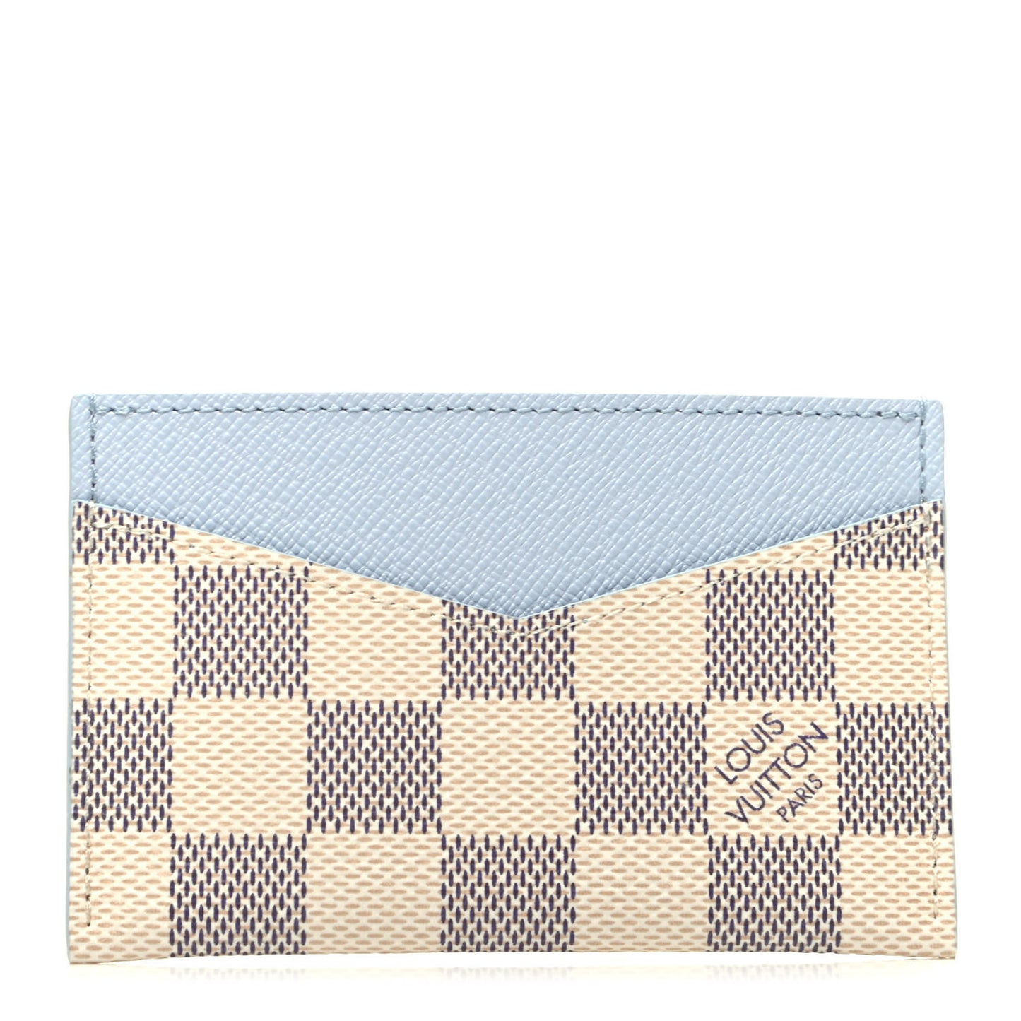 Damier Azur Daily Card Holder Olympe Blue