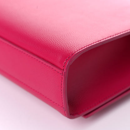 Saint Laurent Grain De Poudre Medium Monogram Kate Satchel Lipstick Fuchsia 11 of 16