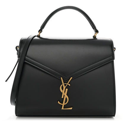 Saint Laurent Smooth Calfskin Medium Classic Monogram Cassandra Top Handle Black Rouge Legion 1 of 13