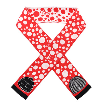 Louis Vuitton LV x YK Infinity Dots Bandeau Red White 1 of 4