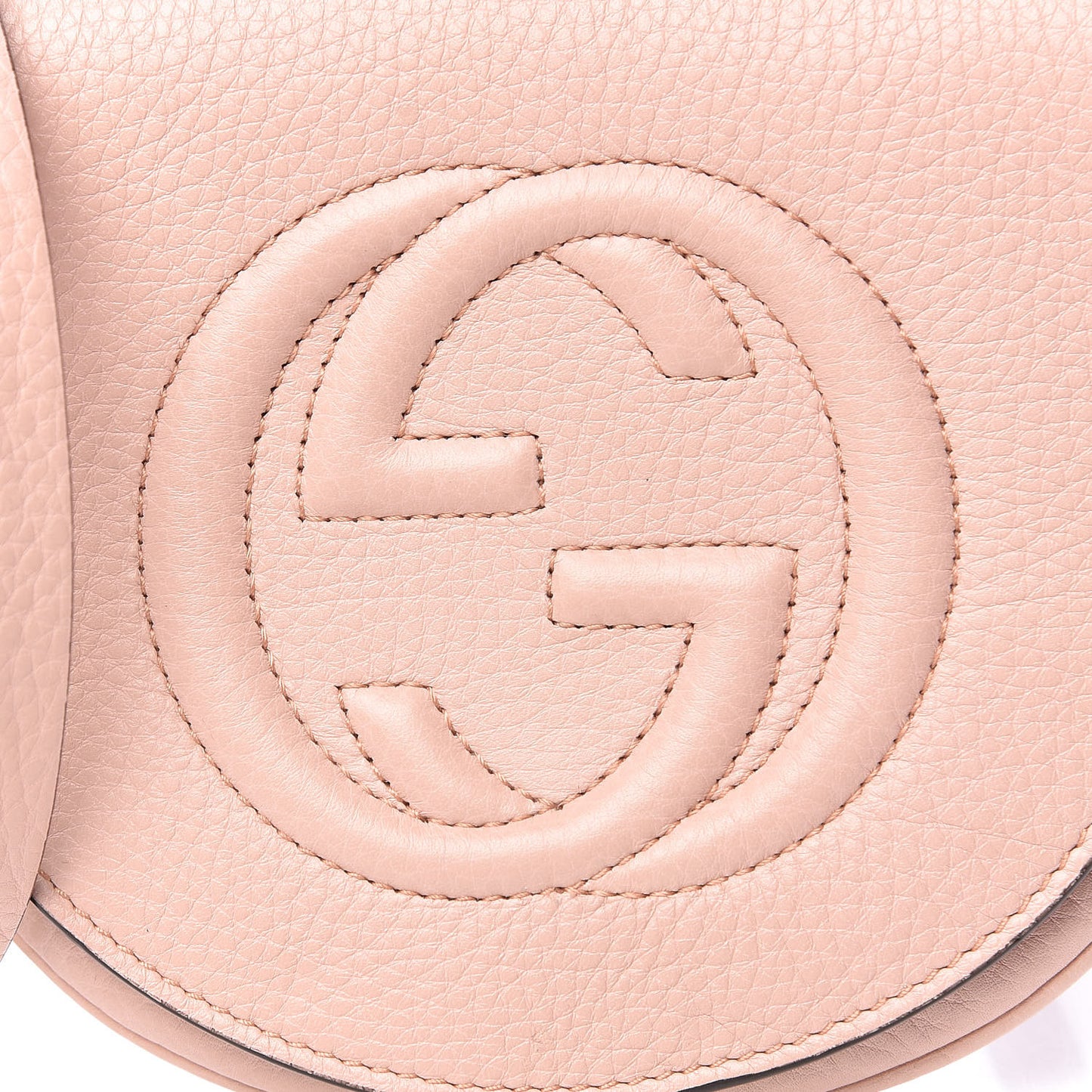 Pebbled Calfskin Kids Mini Soho Flap Messenger Bag Light Pink