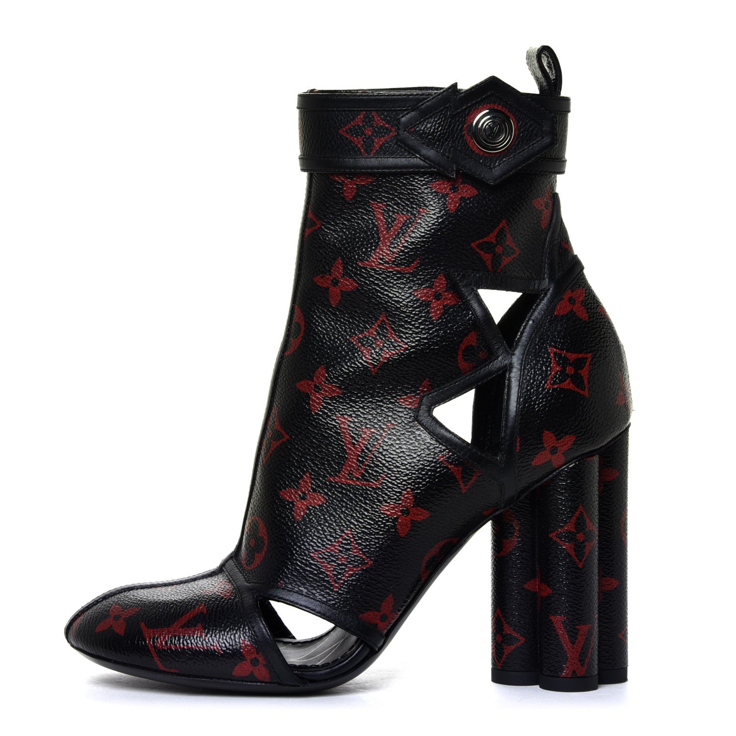 Louis Vuitton Monogram Infrarouge Logomania Ankle Boots 36 Black 1 of 12