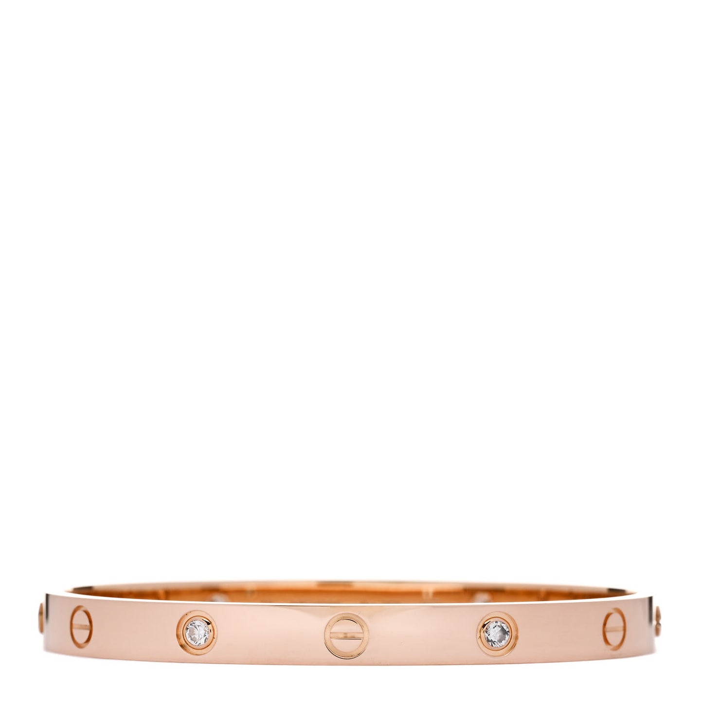 18K Pink Gold 4 Diamond LOVE Bracelet 18