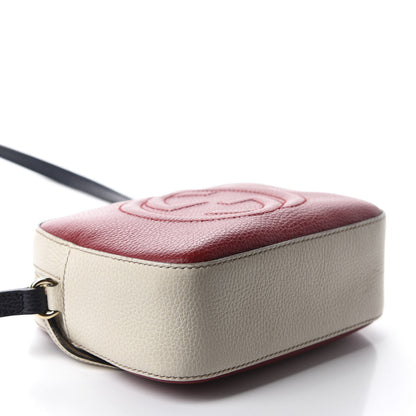 Gucci Dollar Calfskin Small Soho Disco Bag Hibiscus Red Mystic White Blue 4 of 10