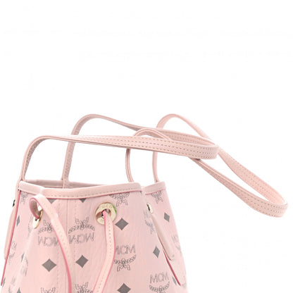MCM Visetos Medium Liz Reversible Shopper Tote Powder Pink 16 of 16