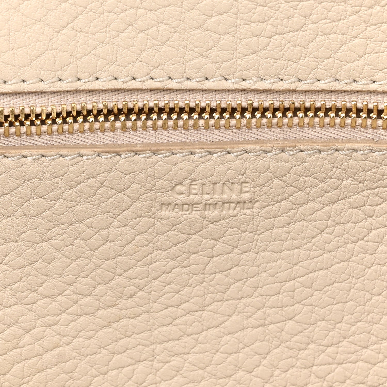 Celine Crisped Calfskin Mini Tie Knot Tote Chalk 6 of 12