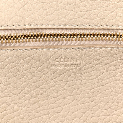 Celine Crisped Calfskin Mini Tie Knot Tote Chalk 6 of 12
