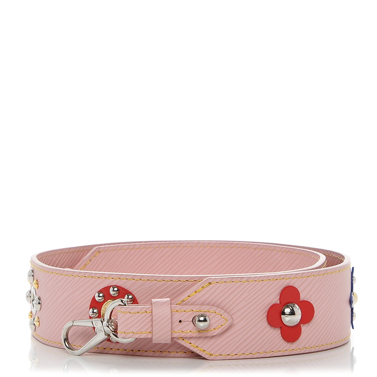 Louis Vuitton Epi Mechanical Flowers Bandouliere Shoulder Strap Rose Ballerine 1 of 5