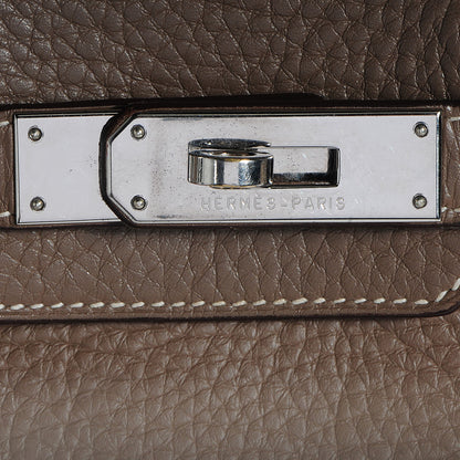 Hermes Taurillon Clemence Birkin 30 Etoupe 8 of 19