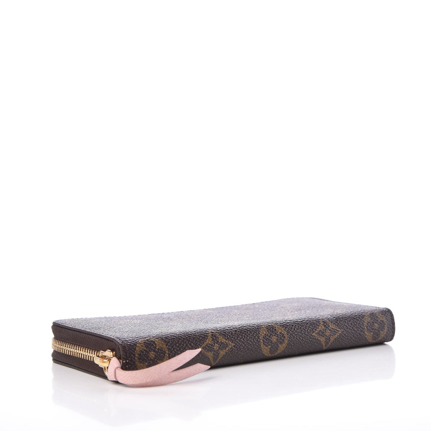 Monogram Clemence Wallet Rose Ballerine