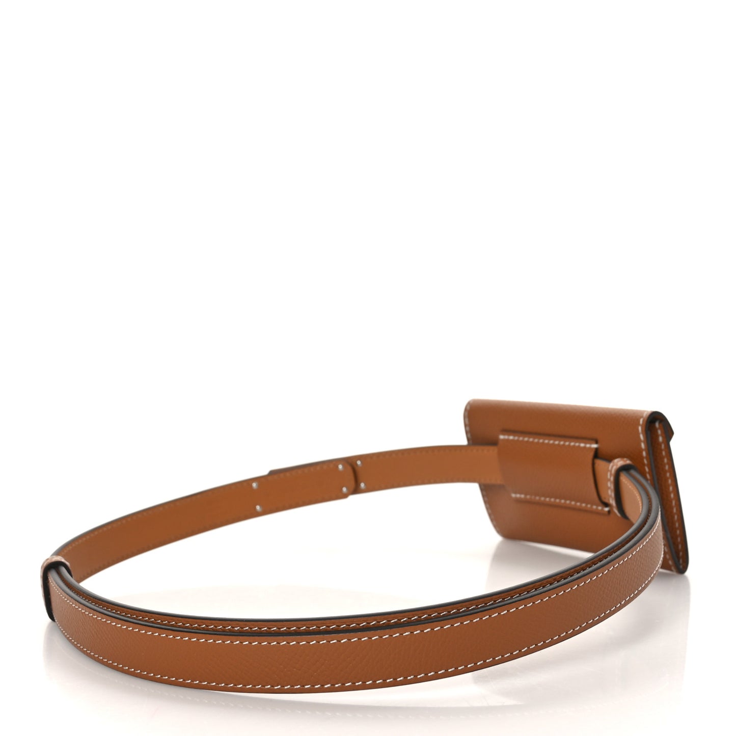 Epsom Kelly Pocket Belt Gold