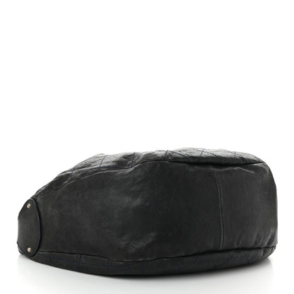 Chanel Caviar Stitched Outdoor Ligne Hobo Black 4 of 10