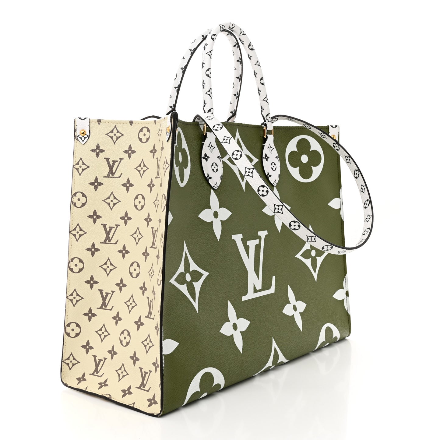 Monogram Giant Onthego GM Kaki Beige
