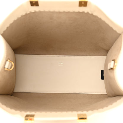 Fendi Vitello King Plexiglass Medium Fendi Sunshine Shopper Tote White Ice 5 of 20