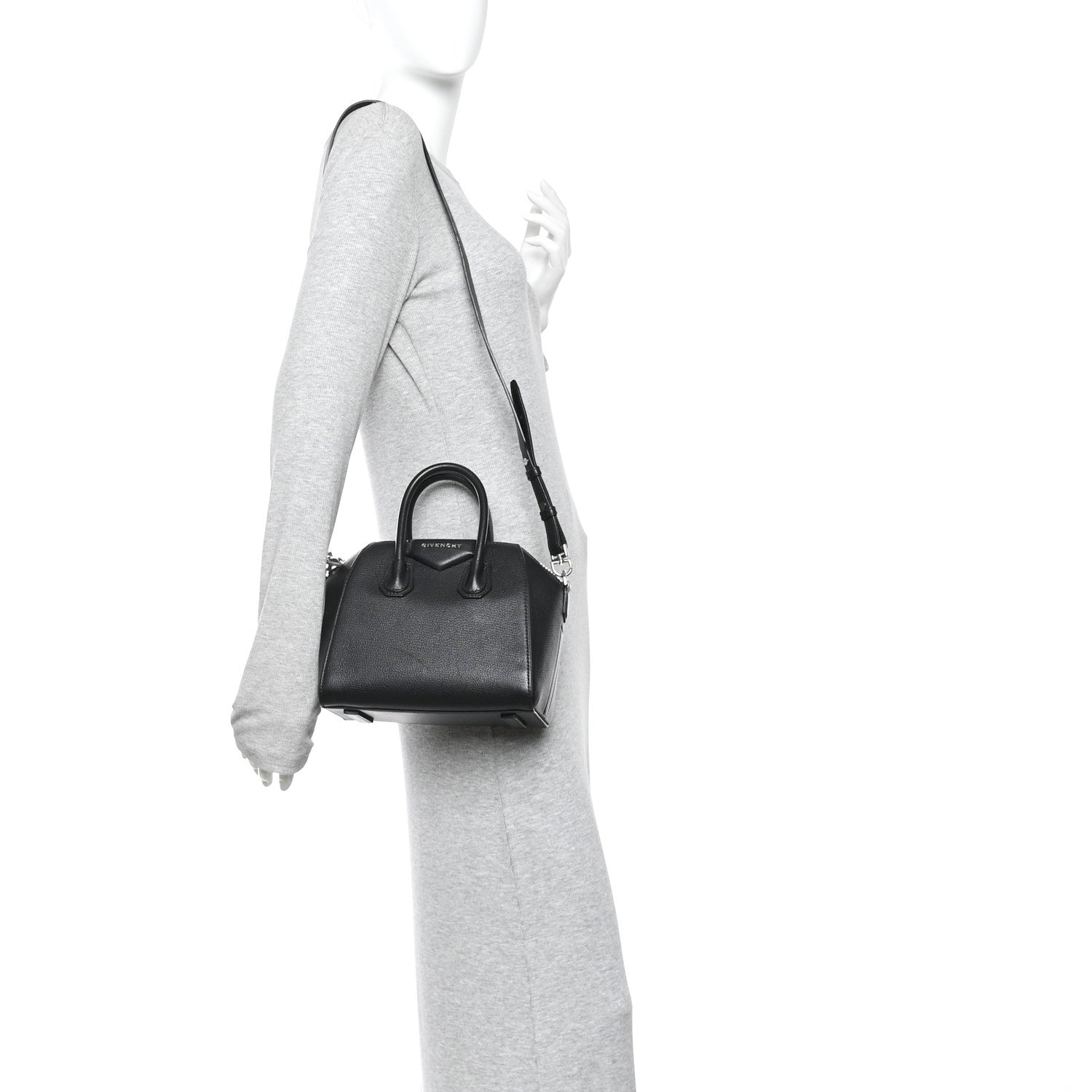Givenchy Sugar Goatskin Mini Antigona Black 2 of 9