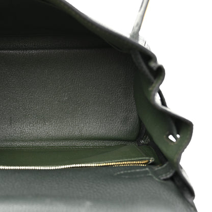 Hermes Togo Kelly Retourne 28 Vert Fonce 5 of 16