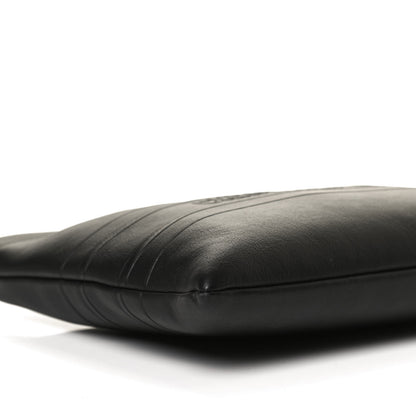 Christian Dior Calfskin Medium Diordouble Zip Pouch Black 10 of 14