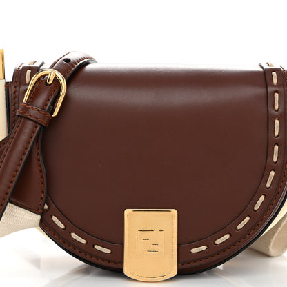 Fendi Vitello King Plexiglass Macro Stitchings Moonlight Shoulder Bag Praline 7 of 11