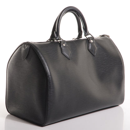 Louis Vuitton Epi Speedy 30 Black 3 of 7