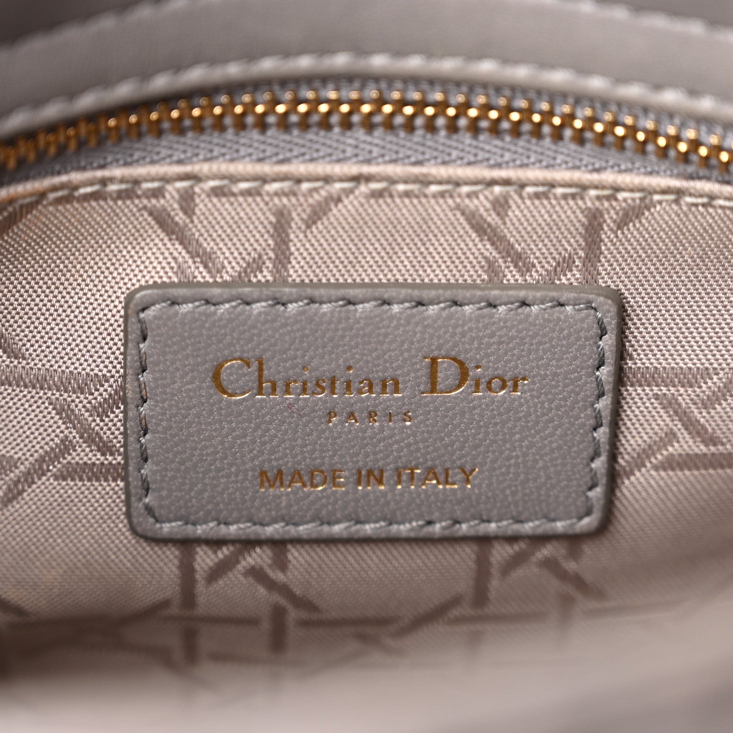 Christian Dior Lambskin Cannage Small Lucky Badges My Lady Dior Grey 6 of 11