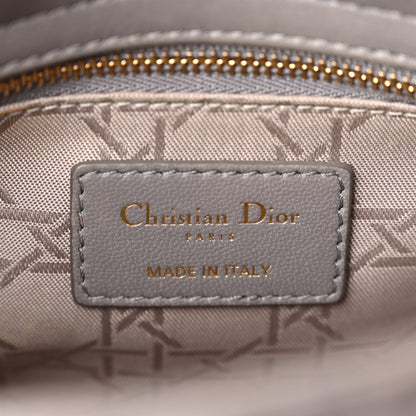 Christian Dior Lambskin Cannage Small Lucky Badges My Lady Dior Grey 6 of 11