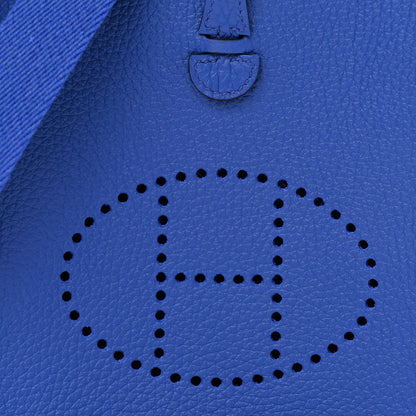 Hermes Taurillon Clemence Evelyne TPM Bleu Electrique 8 of 11