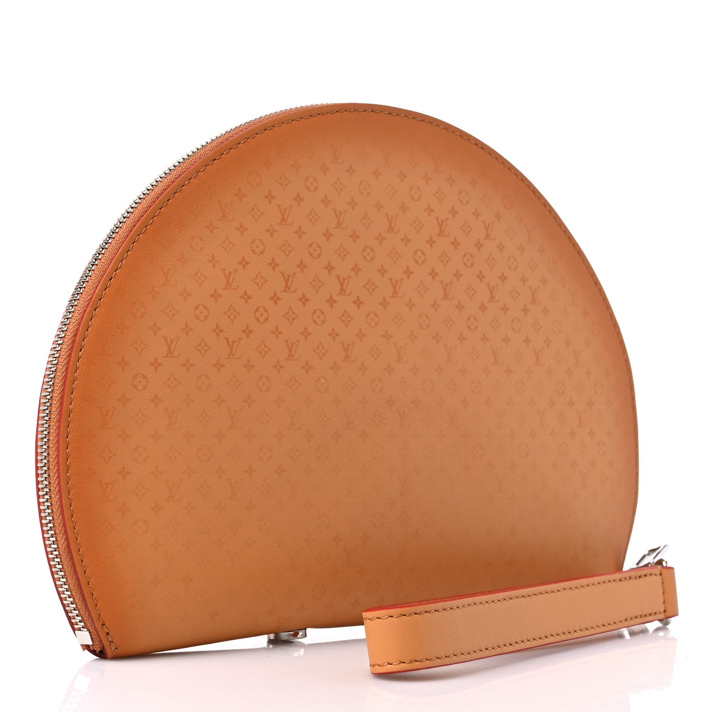 Calfskin Monogram Fortune Cookie Pouch Purple