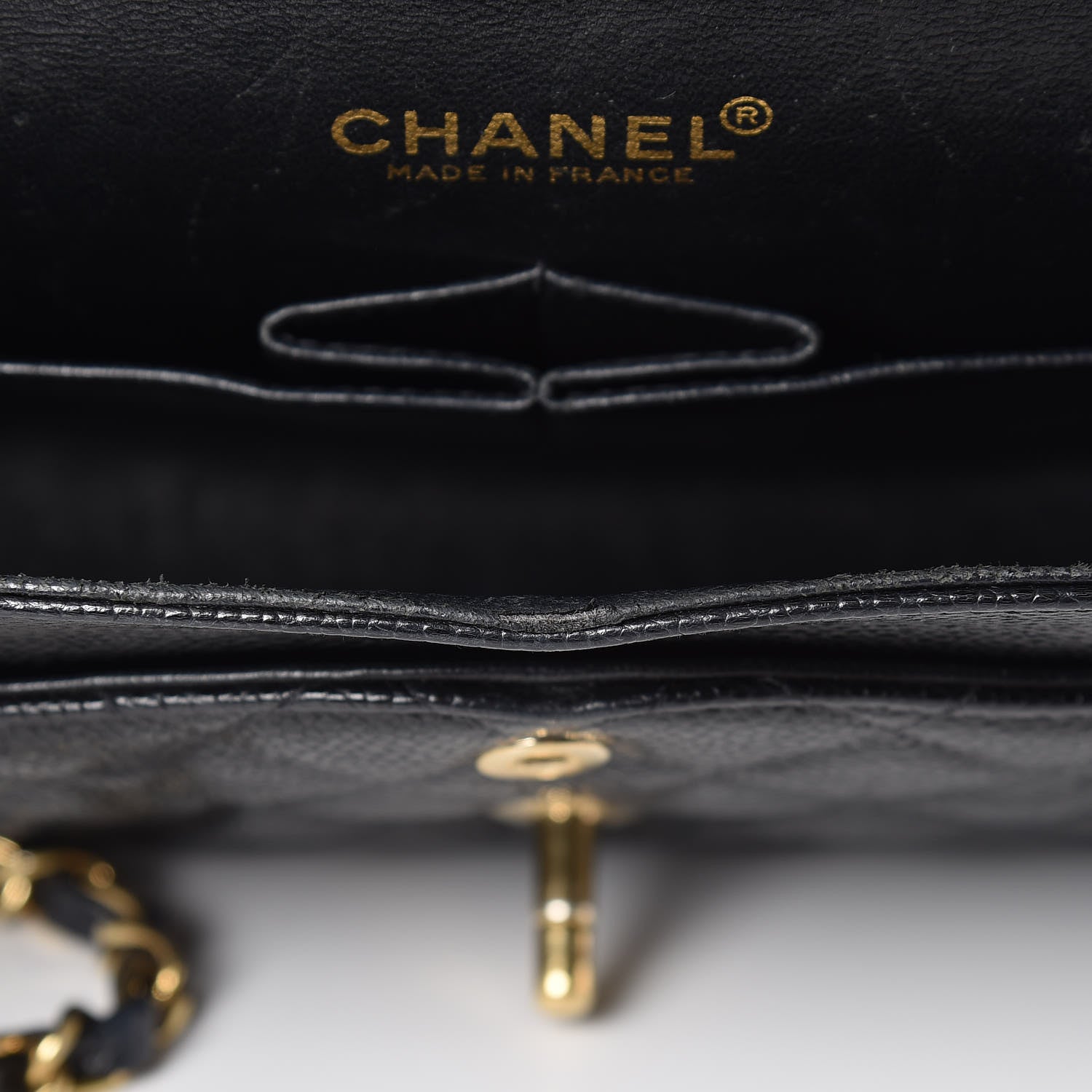 Chanel Caviar Quilted Medium Double Flap Black 9 of 16
