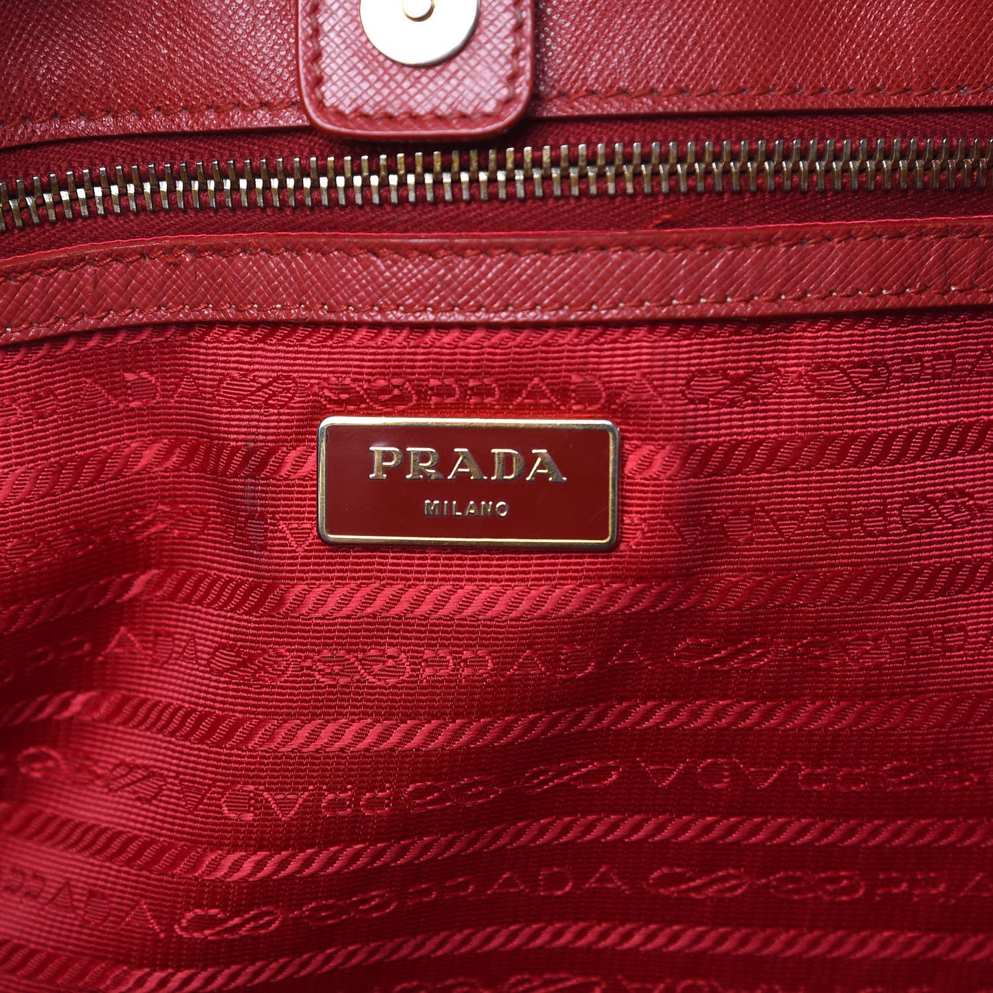 Saffiano Lux Large Tote Fuoco