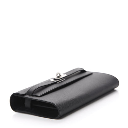 Hermes Epsom Kelly Wallet To Go Black 4 of 10